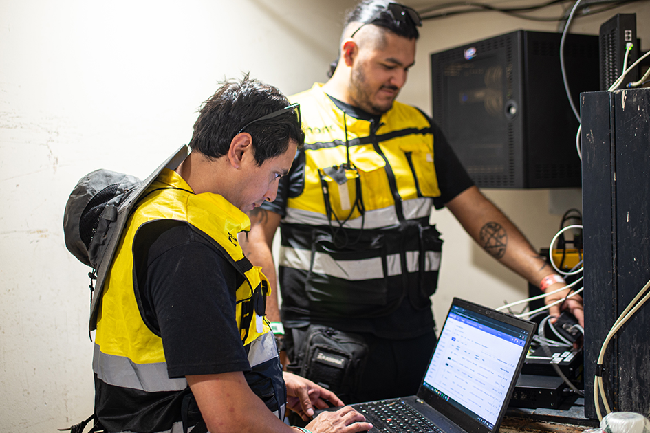 Configurando el router para un punto de venta en el Festival Bahidora 2026 Las Estacas Morelos México